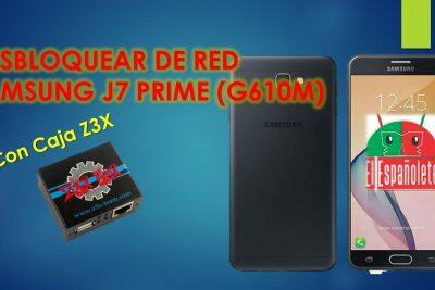 Desbloqueo del teléfono Samsung J7 Prime G610M con caja Z3X